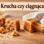 Przełamane mleczne krówki o kruchej i ciągnącej strukturze – grafika AI